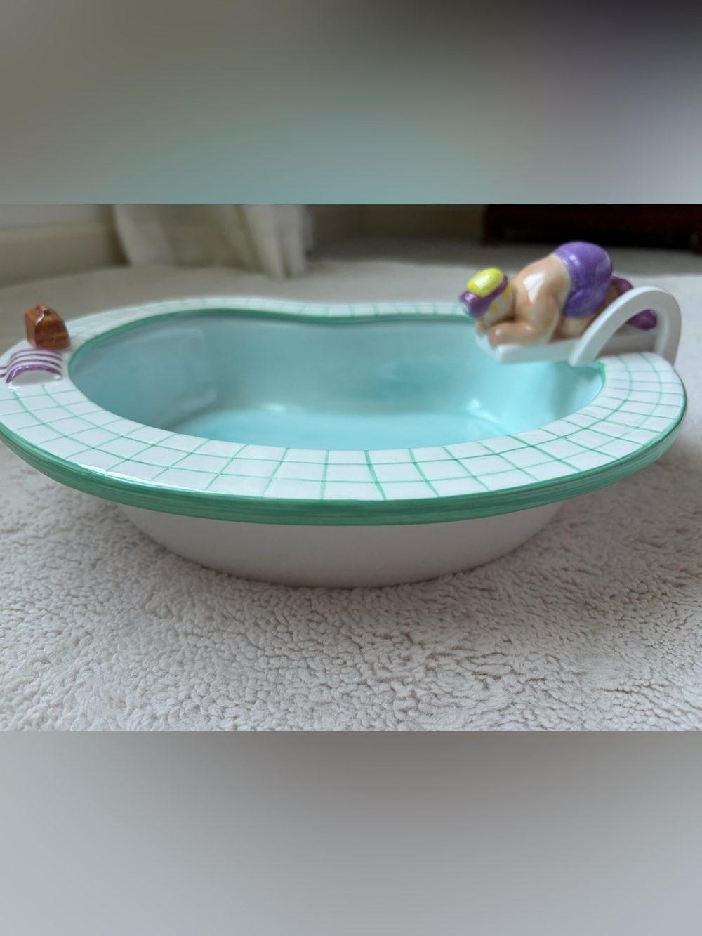 Vintage 1995 Lotus Pool Chip and Dip Bowl Set - Picture 7 of 16